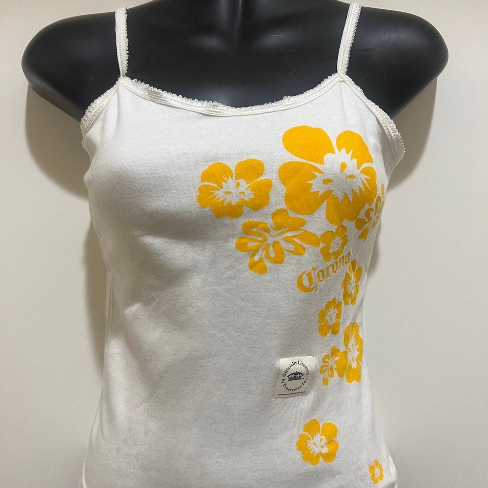 Corona Woman Tank Top White Color - Official Licensed - New